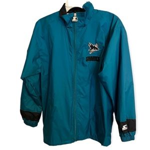 Vintage San Jose Sharks Women’s Starter Jacket Size Large